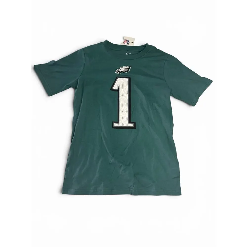 Nike Youth Philadelphia Eagles Jalen Hurts #1 Player Name & Number T-Shirt